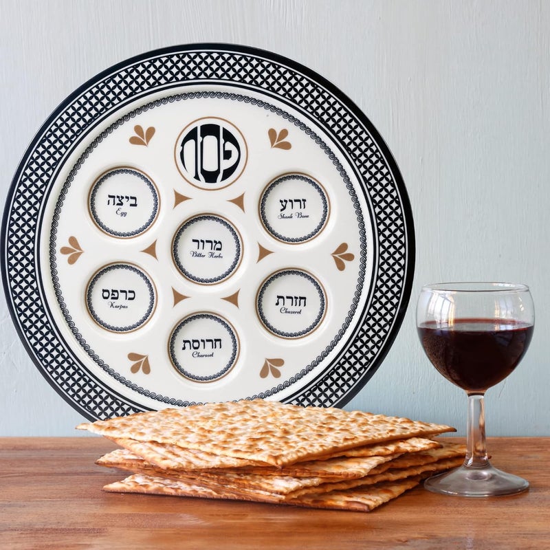 Rite Lite "Seder Traditions" Melamine Seder Plate- For Pesach/Passover Holiday - Image 2